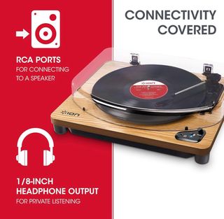ion Air LP - Tocadiscos Bluetooth Marrón