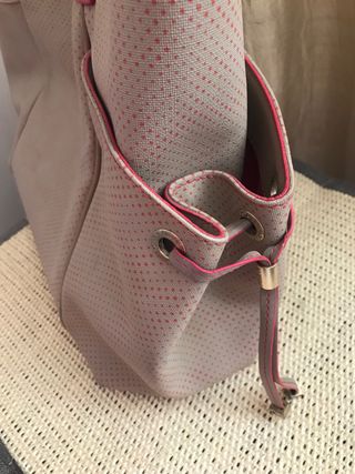 Bolso Tous beige y rosa