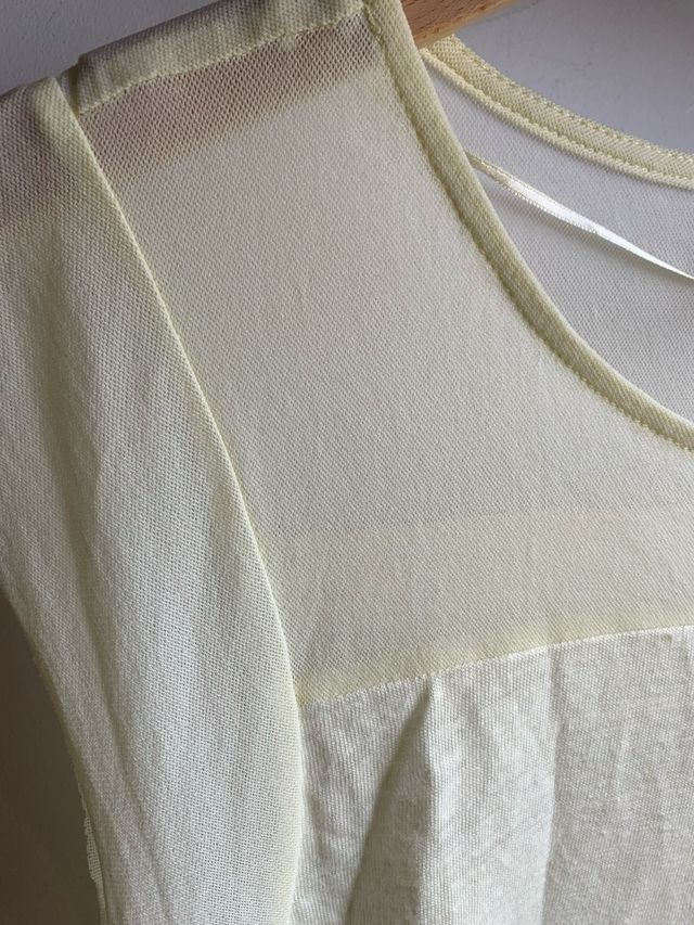 Blusa Amarilla Transparente