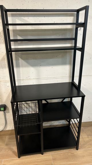 Despensero, estantería cocina - Negro
