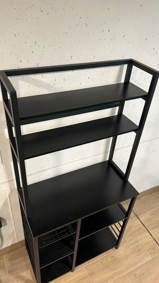 Despensero, estantería cocina - Negro