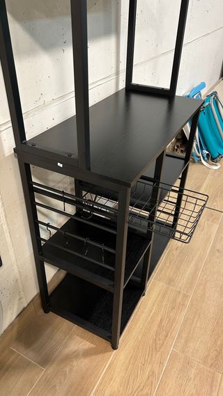 Despensero, estantería cocina - Negro