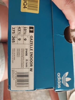 Zapatillas Adidas Gazelle 43 - Negras/Amarillas fl