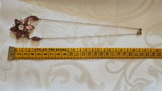 Collana Vintage con Pendente Floreale