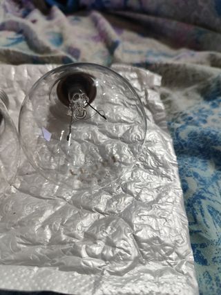 4 Lampadine vetro trasparente