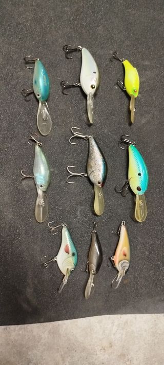 9 Señuelos de Pesca Crackbay