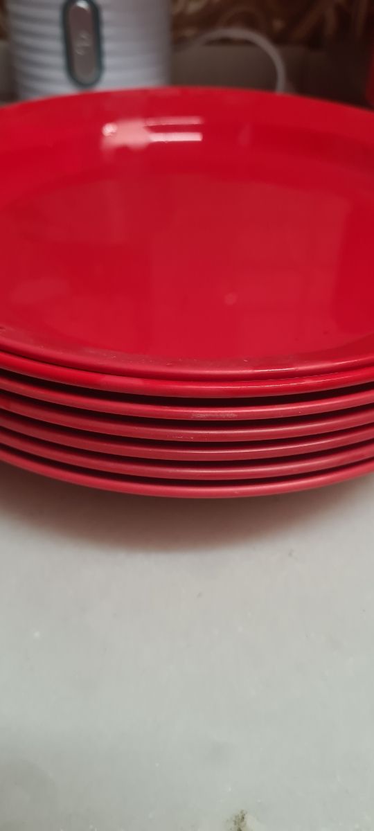 Vajilla efmen roja retro años 70