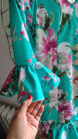 Traje Flamenca mujer turquesa
