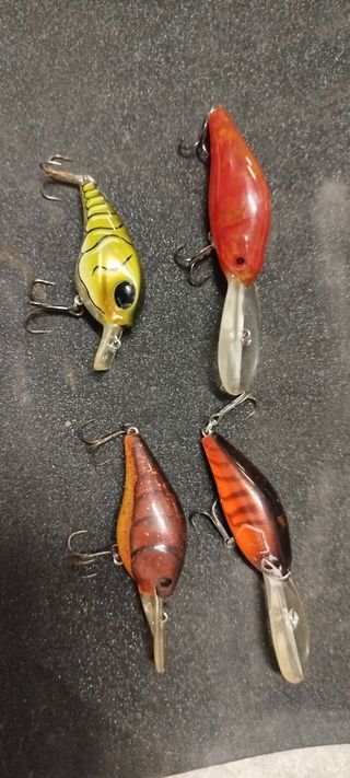 4 Señuelos de Pesca Crackbay