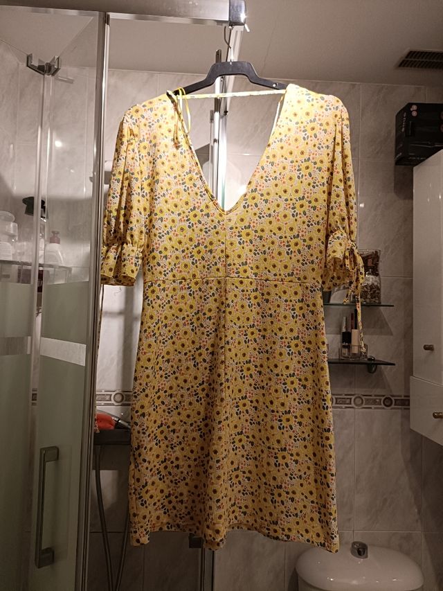 Vestido flores amarillo