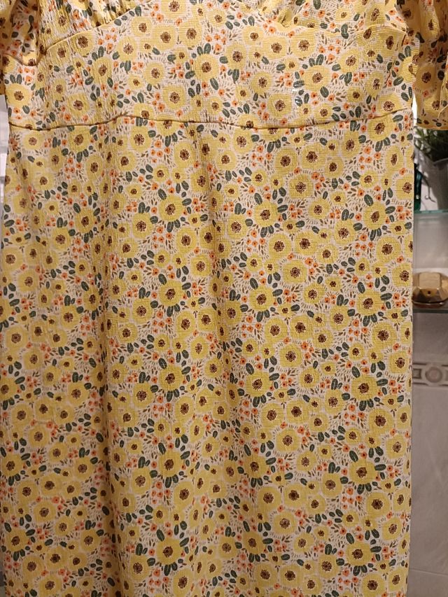 Vestido flores amarillo