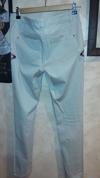 Pantalones Mango beige - Talla M