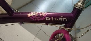 Bicicleta niña 20" púrpura con marchas