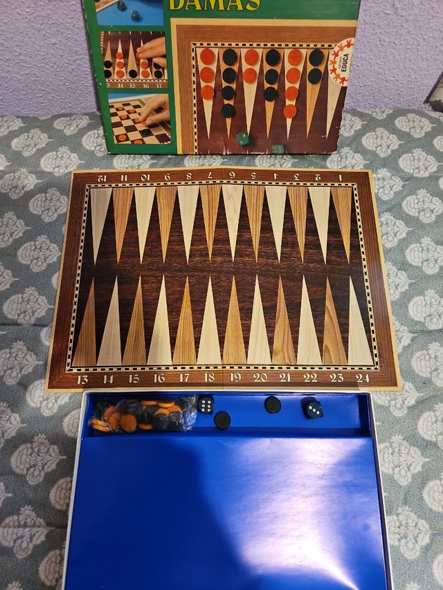 Backgammon Damas - Juego de Mesa