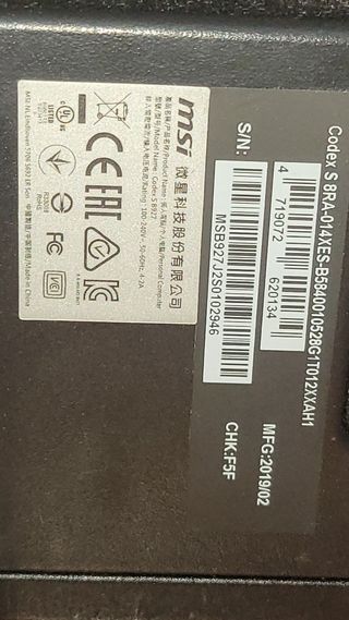 Torre PC MSI Codex S