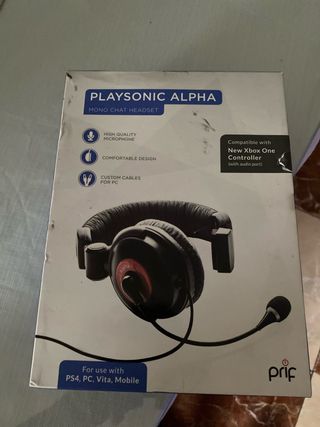 Playsonic Alpha - Auriculares Chat Mono