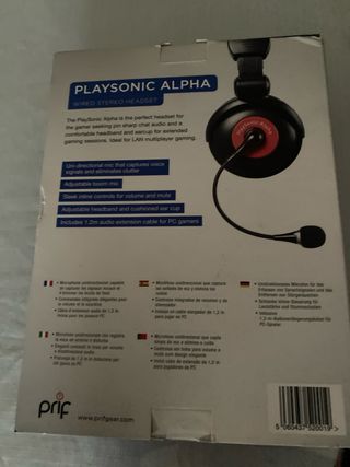 Playsonic Alpha - Auriculares Chat Mono
