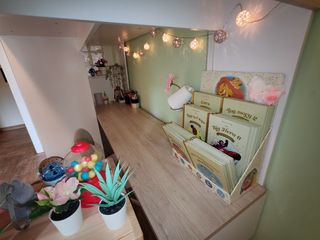 Cama alta con escritorio - juvenil