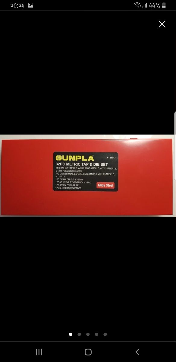 Juego de machos y terrajas GUNPLA 32 piezas