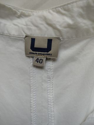 Camisa blanca Adolfo Domínguez - manga corta