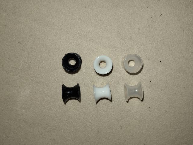 Dilatadores de oreja 6mm silicona