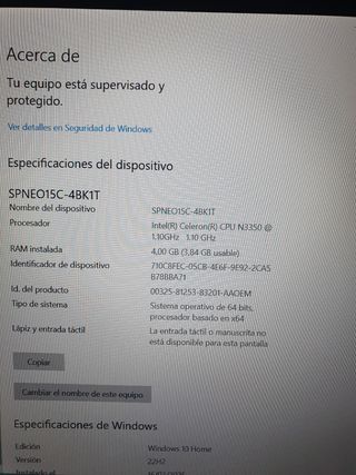 Portátil Thomson Negro