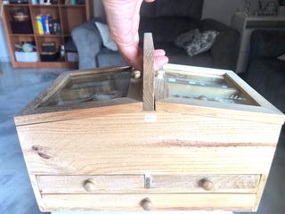 Costurero madera vintage
