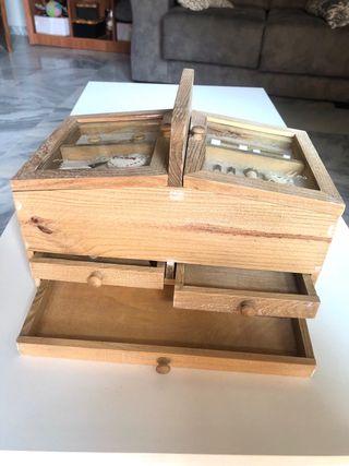 Costurero madera vintage