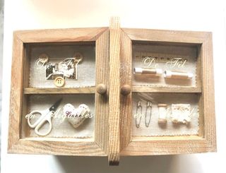 Costurero madera vintage