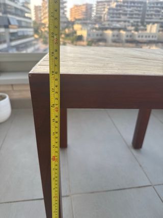 Taburete ratán y madera, se venden 4 unidades