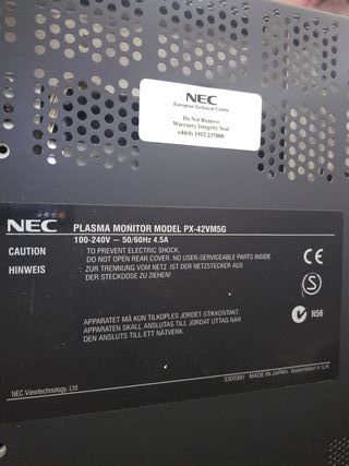 Monitor 42 pulgadas nec pantalla