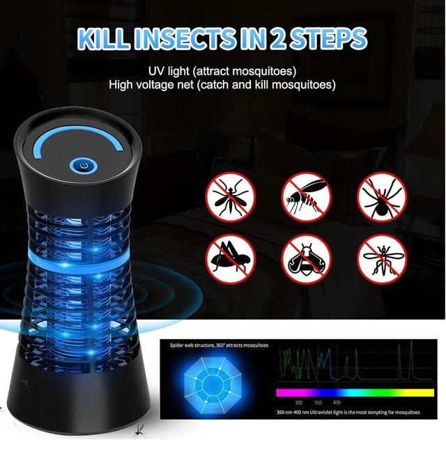 Lámpara Mata mosquitos UV eléctrico