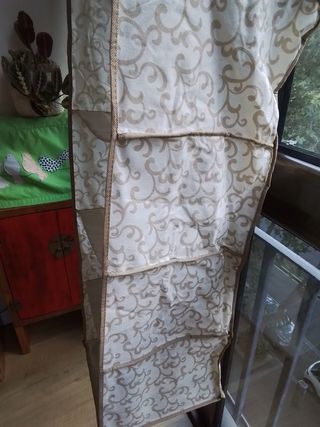 Estantería tela beige 4 baldas