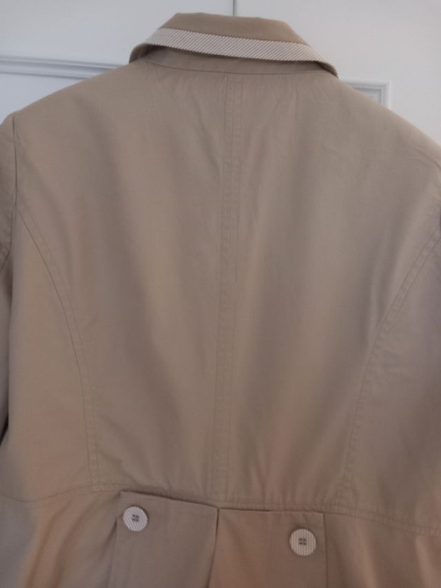 Americana beige mujer entretiempo