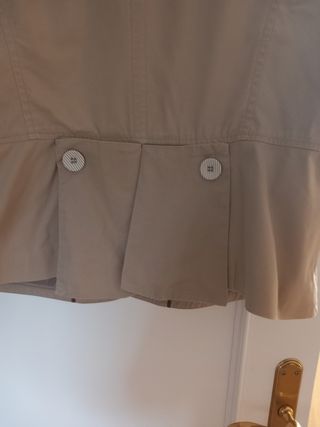 Americana beige mujer entretiempo