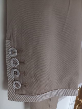 Americana beige mujer entretiempo