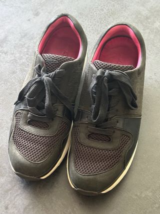 Scarpe MBT donna nere e rosa