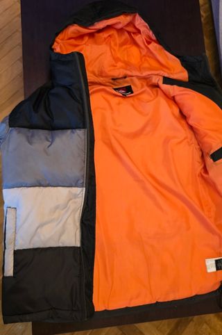 Chaqueta acolchada Quicksilver negra y gris