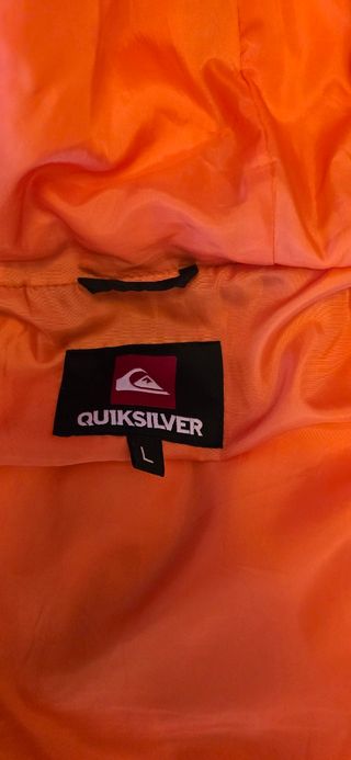Chaqueta acolchada Quicksilver negra y gris