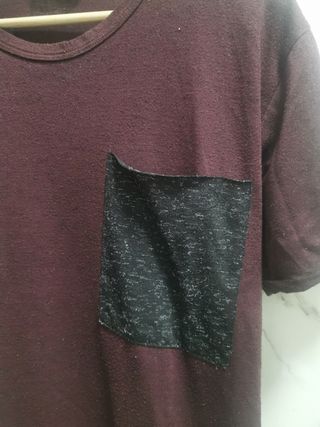 Camiseta Pull&Bear granate - M