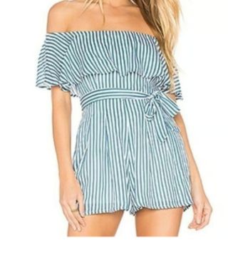 Mono rayas azul blanco