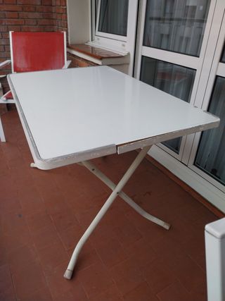 Mesa terraza blanca