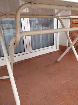 Mesa terraza blanca