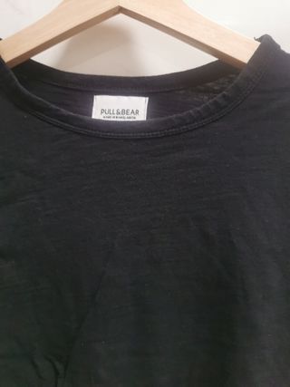 Camiseta Pull&Bear negra XS
