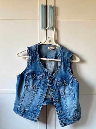 Chaleco vaquero azul