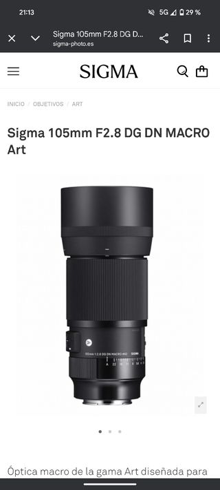 Sigma 105mm F2.8 DG DN Macro Art