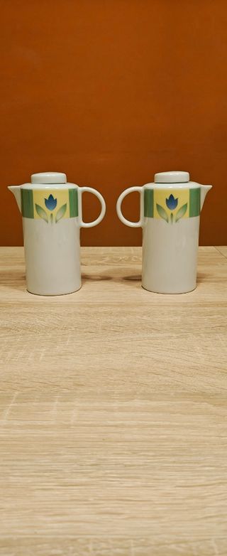 Caraffe olio/aceto Weissestal, porcellana