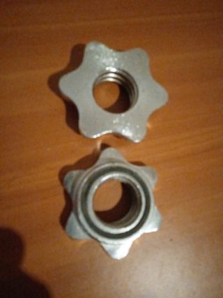 2 Tuercas Barras Pesas para barras de 28mm