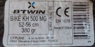 Casco bici niña Btwin KH500 (52-56cm)