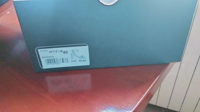 Sandali Primadonna argento, tacco medio